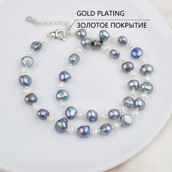 Genuine Baroque Pearl Jewelry Set - Picture 3 of 10